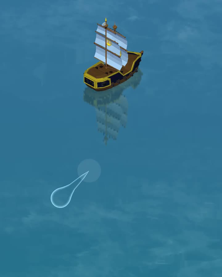 DOKDO sailing controls shown over open water
